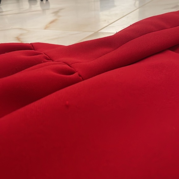 Albert Nipon Size 8 Red Dress Suit - Picture 9 of 13